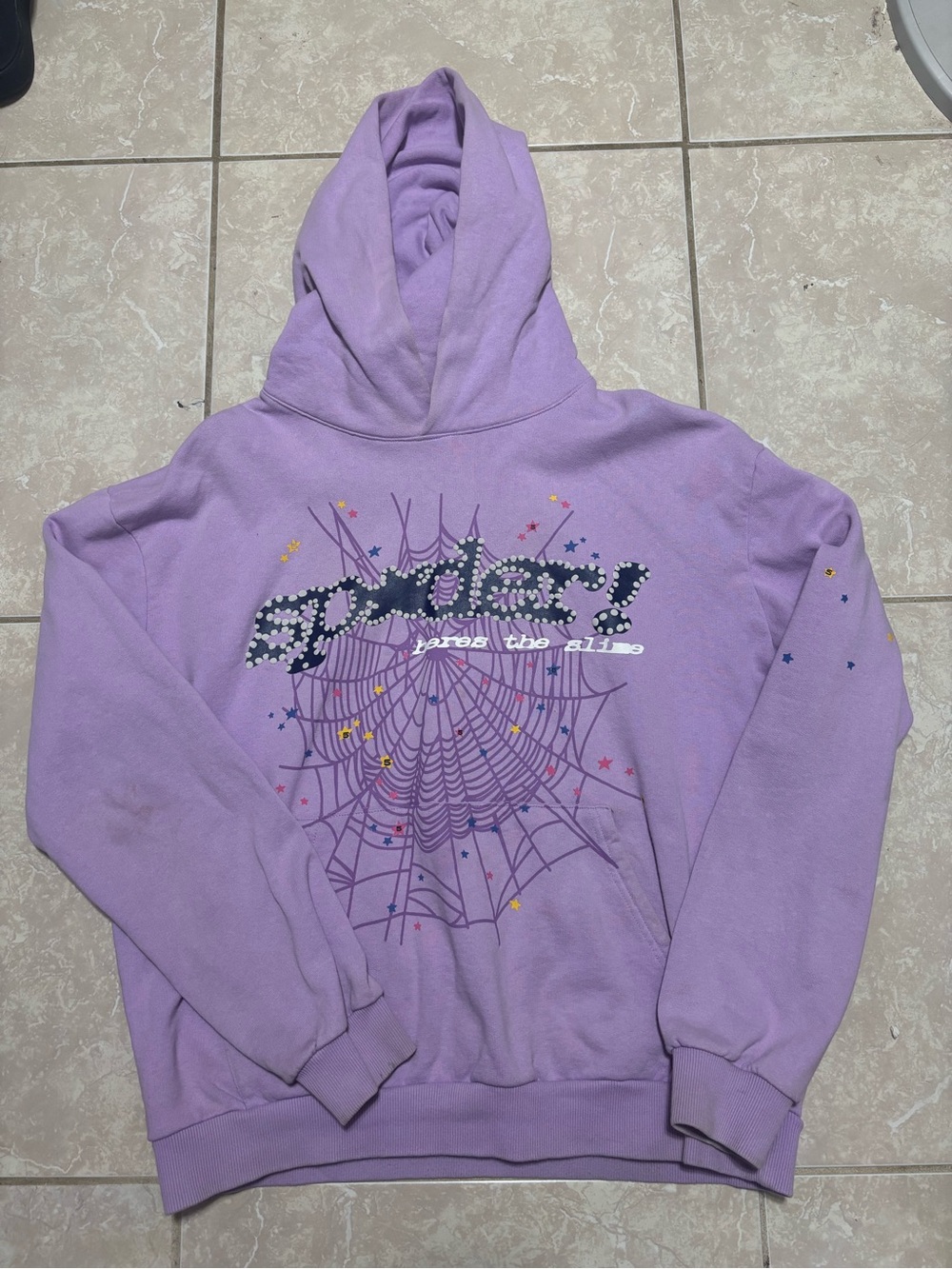 Sp5der purple hoodie